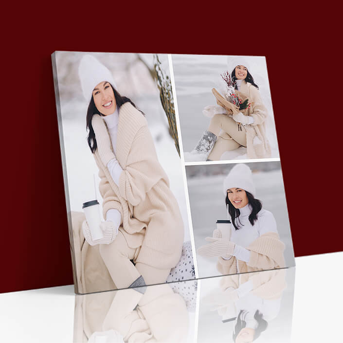 x3 Collage Square Canvas Print {8E} (AOA0063)