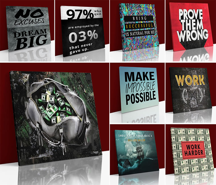 BULK PACKS Futuristic Powerful Supercar, Modern Muscle Car, Canvas Wall Art AOA13114