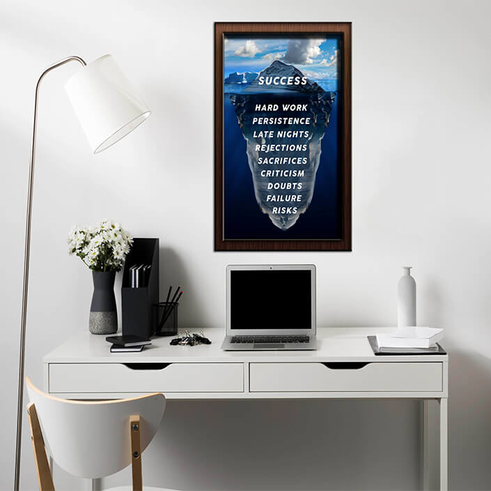 AAA 0020 M1 SUCCESS, Hard work, Presistence, Late Nights, Rejections, Sacrifices, Risks. AOAY8019