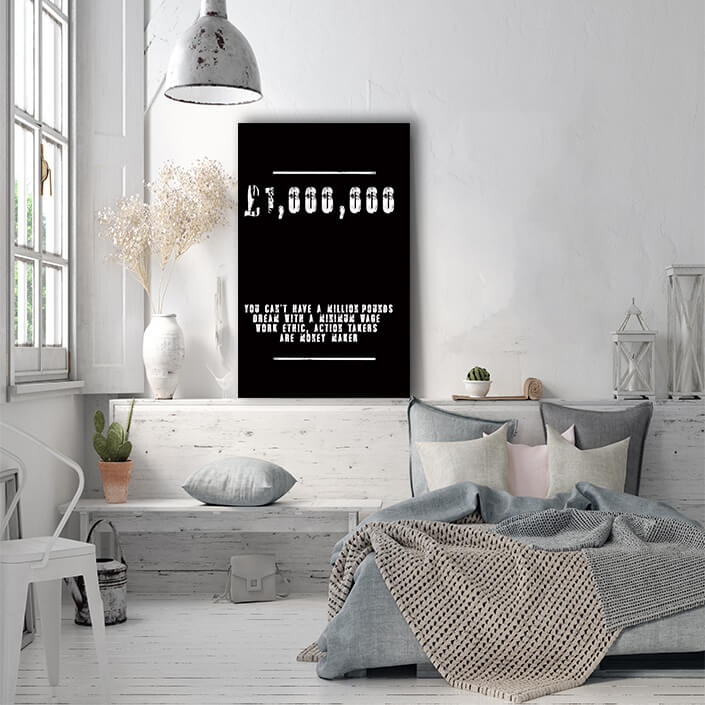 M05 0006 YOU CANT HAVE A MILLION POUNDS DREAM WITH A MINIMUM WAGE WORK ETHIC AOAY9110