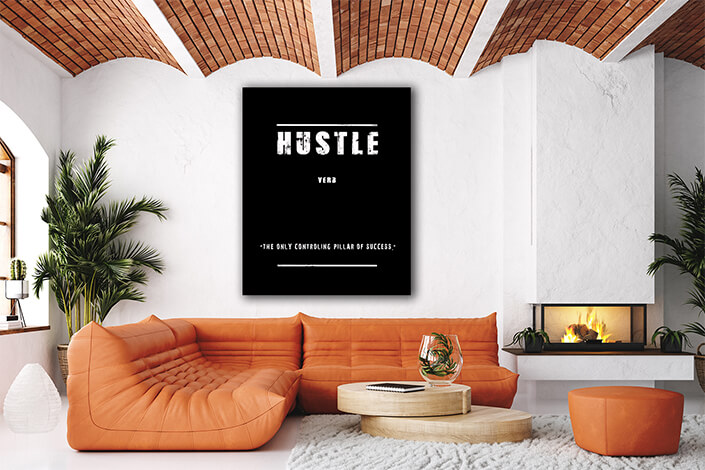 M07 0004 HUSTLE (THE ONLY CONTROLING PILLAR OF SUCCESS) AOAY9127