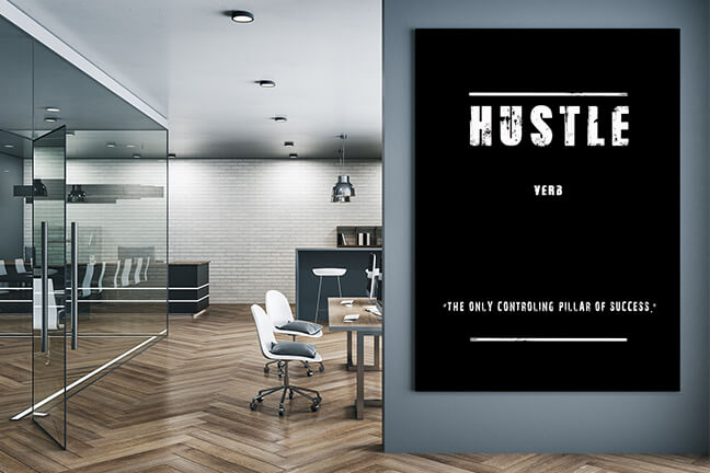 M08 0004 HUSTLE (THE ONLY CONTROLING PILLAR OF SUCCESS) AOAY9127