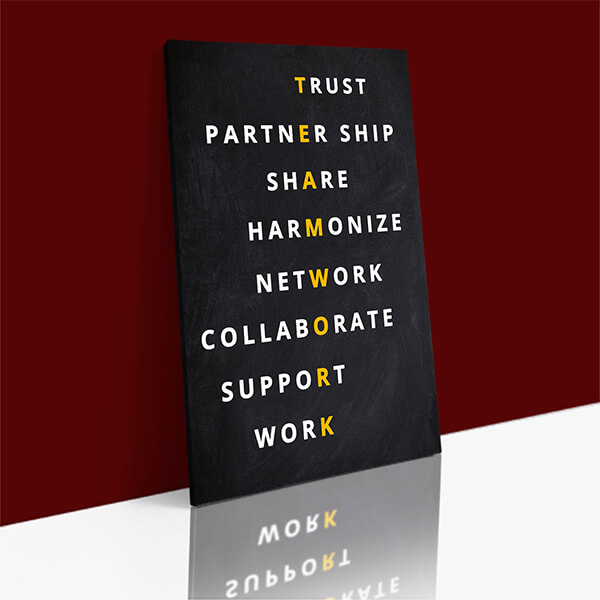 M 0022 n1 team work, trust, partnership, share, harmonize, network, collaborate, support, work aoay8021