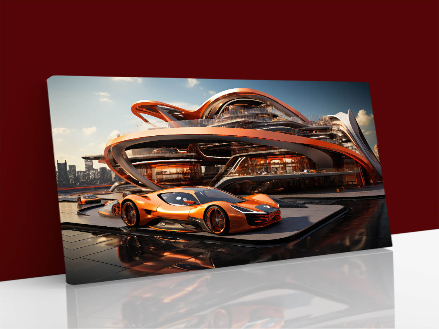 N1__56429438_Futuristic Sports Car On Neon Acceleration Of a Supercar AOA14023