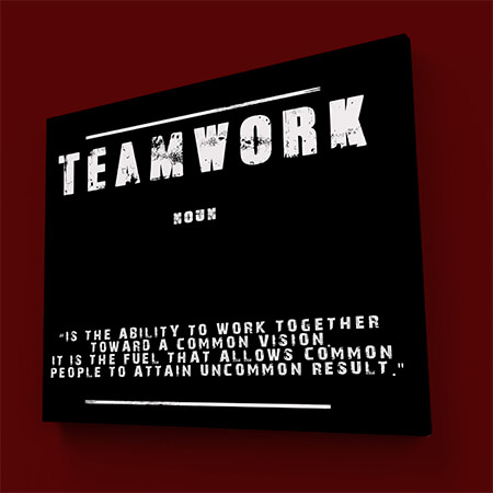 W2_0022_M008_MS1__0012_TEAMWORK (IS THE ABILITY TO WORK TOGETHER TOWARD A COMMON VISION. IT IS THE AOAY9147