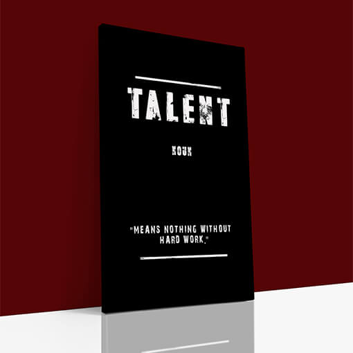 W 0007 EBAY03 TALENT (MEANS NOTHING WITHOUT HARD WORK) AOAY9136