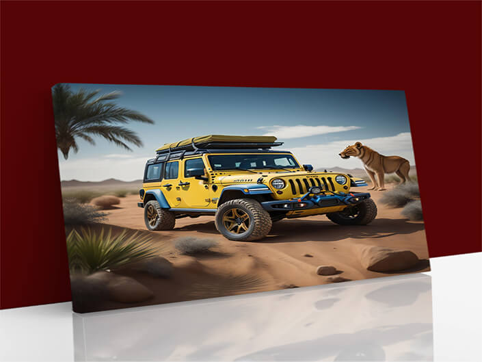 W_0007_N1_56183512_a Yellow Safari Car In The Desert AOAY12731