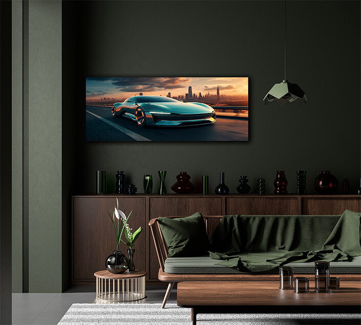 W 0035 W5 0009 MP&PRINT 0003 57126658 Electric Car On The Road Futuristic Vehicle Design AOAY12817