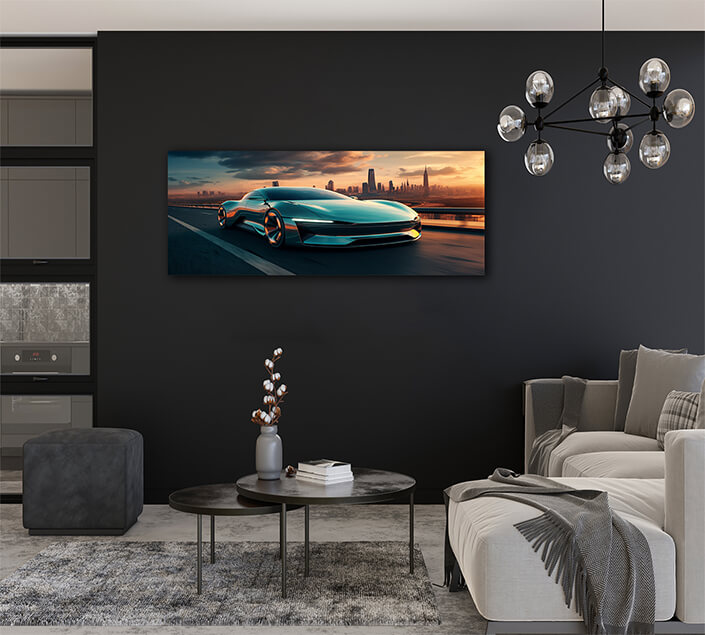 W 0044 W4 0009 MP&PRINT 0003 57126658 Electric Car On The Road Futuristic Vehicle Design AOAY12817