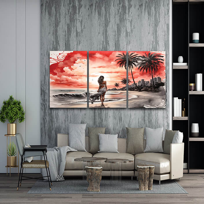 N2 57395572 Women Walking On Beach Serene Moment AOAY4637 (12) AOA13130