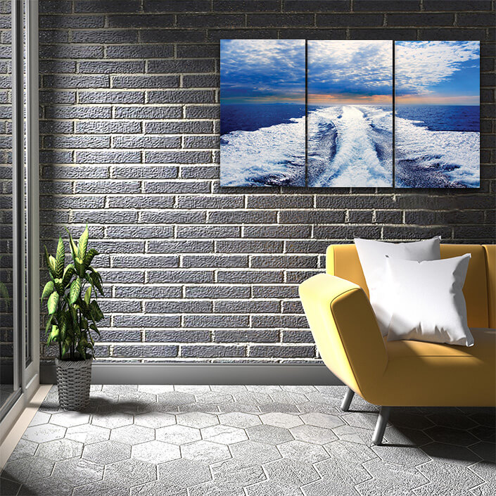 N6 5975636 blue sea with prop wash wake in ibiza island AOAY7745 & AOA13141