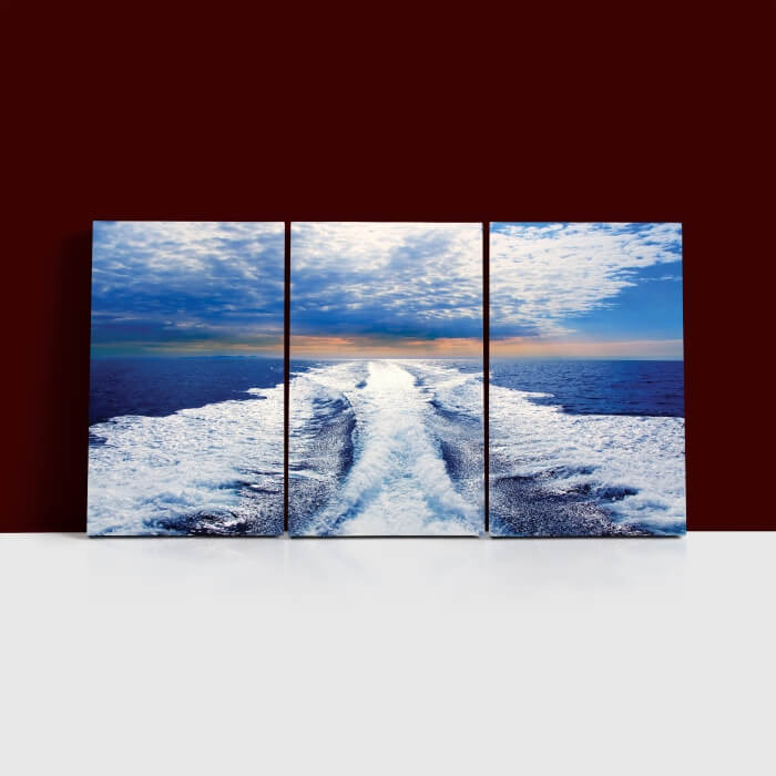 Q1 5975636 blue sea with prop wash wake in ibiza island AOAY7745 & AOA13141