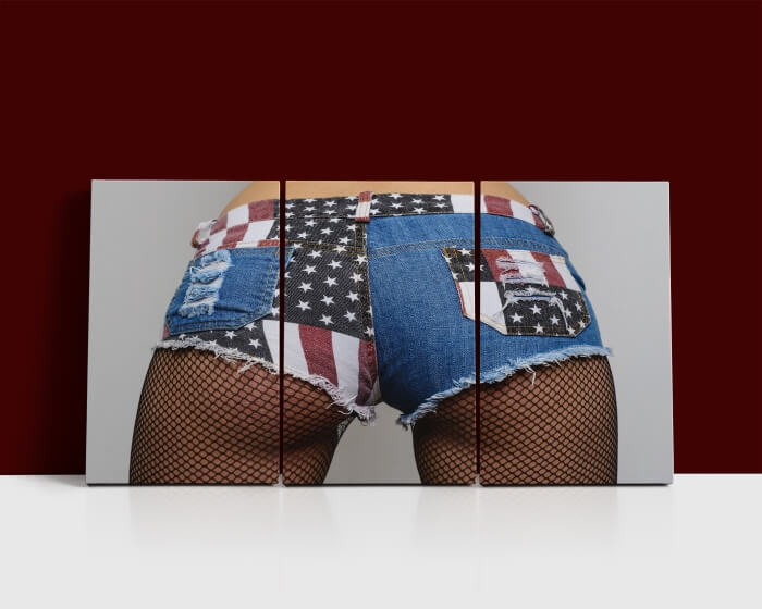 Qqq 41016232 beautiful female ass in usa shorts aoa14293