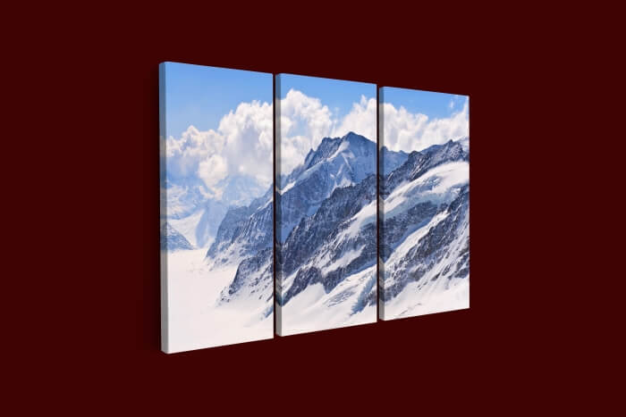 QQ 25680643 Snow Covered MOUNTAIN Swiss Alps Great Aletsch Swizerland AOA14308