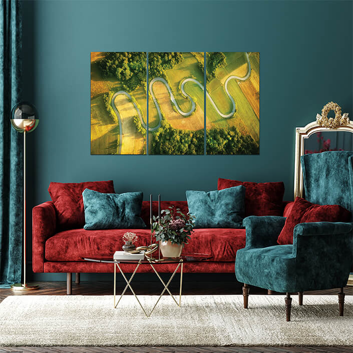 Q 0004 M6 AdobeStock 279716079 windy road in the summer aerial view AOA13010