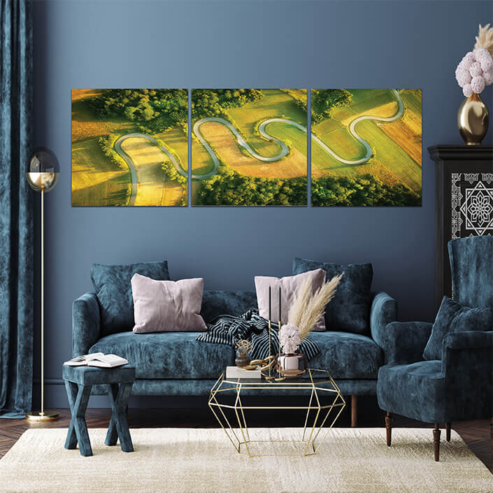 Q 0014 N11 AdobeStock 279716079 windy road in the summer aerial view AOA13010