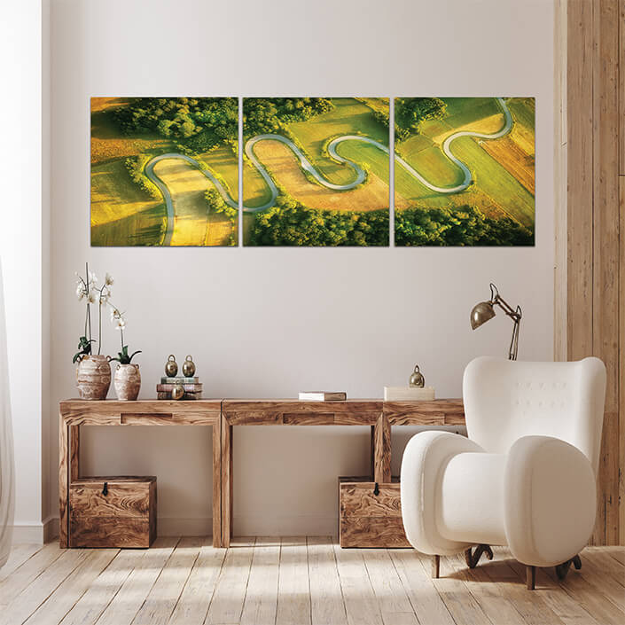 Q 0015 N10 AdobeStock 279716079 windy road in the summer aerial view AOA13010