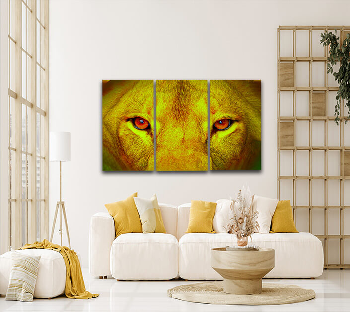 W2 27965766 female lion eyes close up arted AOA14295