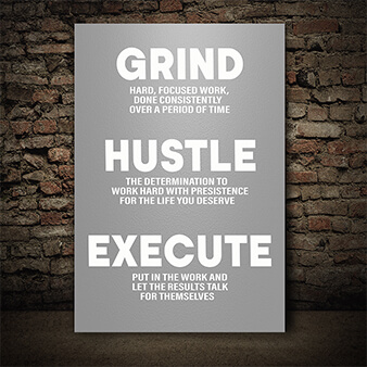 M1 0023 grind hustle execute aoa14331