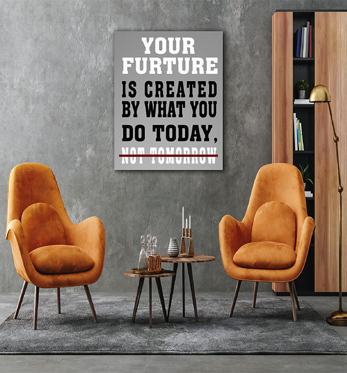 M6 0001 Your Future Is Created Today Gym Hustle Success AOAY6841
