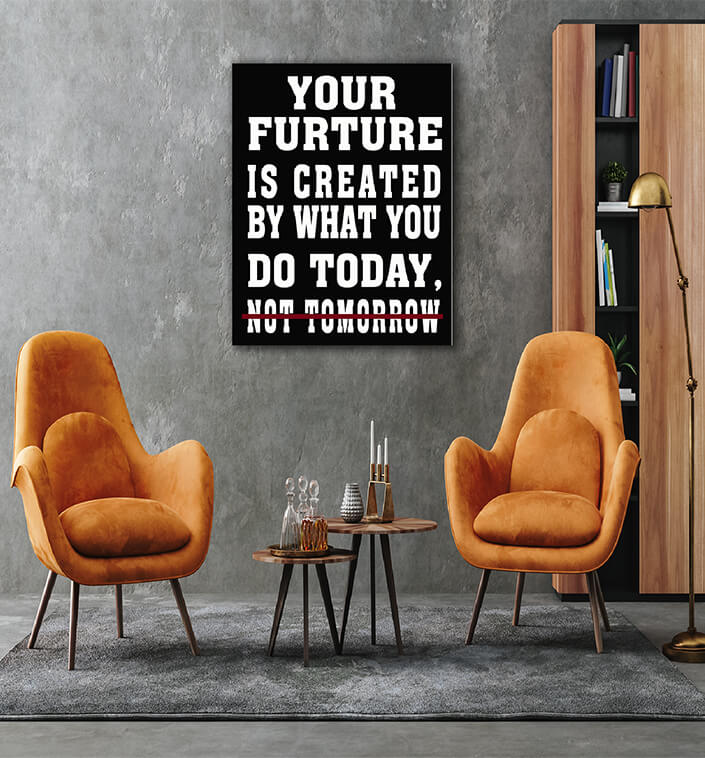 M6 0002 Your Future Is Created Today Gym Hustle Success AOAY6807