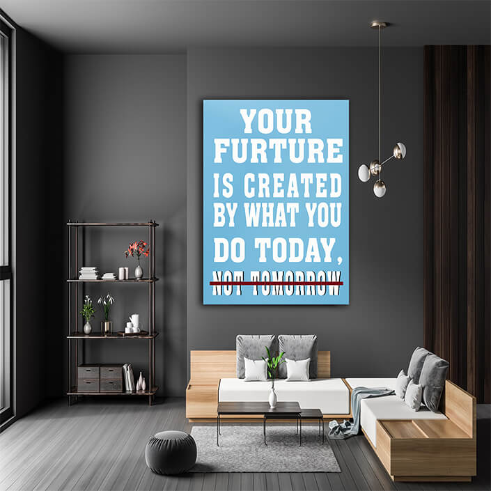 M8 0000 Your Future Is Created Today Gym Hustle Success AOAY6842