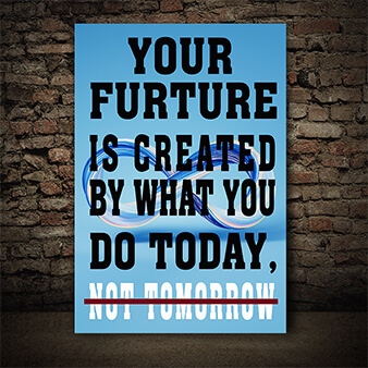 M9 0003 your future is created by what you do today not tomorrow aoay6840