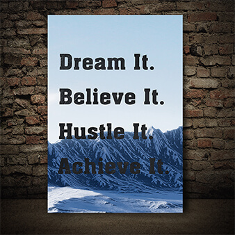 M9 0010 SUCCESS IS NOT AN ACCIDENT OR LUCK AOAY12353