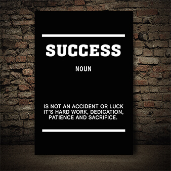 M9 0012 success is not an accident or luck aoay5384
