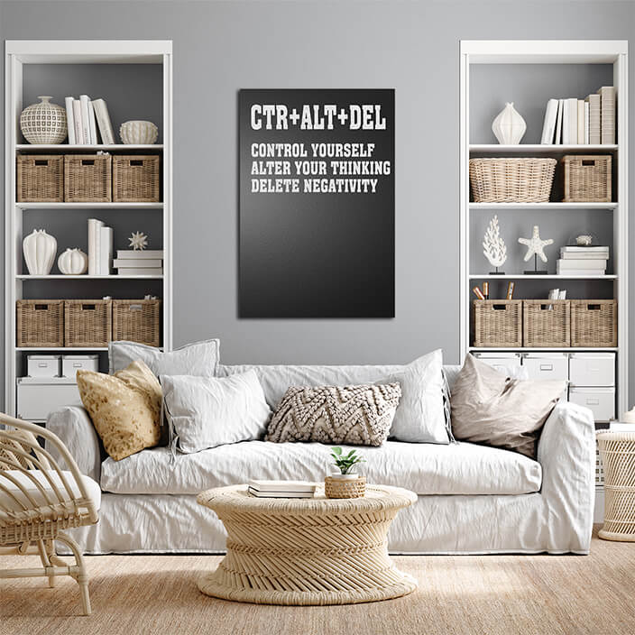 W10 0040 W5 0008 CTR ALT DEL CONTROL YOURSELF ALTER YOUR THINKING AOA14323