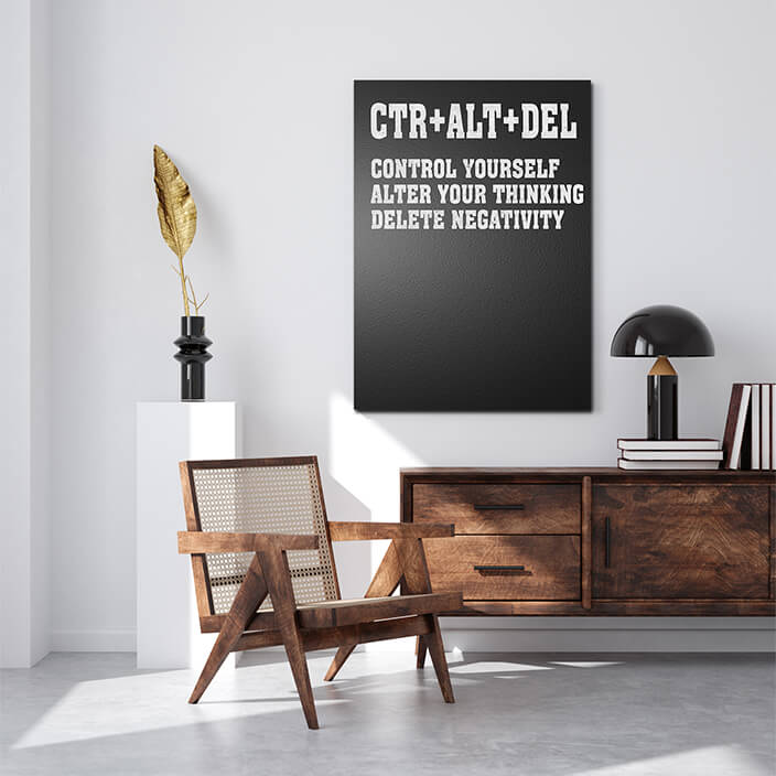 W10 0065 W4 0008 CTR ALT DEL CONTROL YOURSELF ALTER YOUR THINKING AOA14323