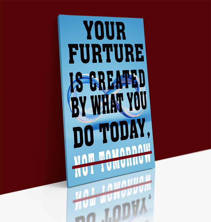 Web 0016 n your future is created by what you do today not tomorrow aoay6840